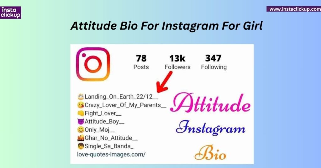 Attitude Bio For Instagram For Girl