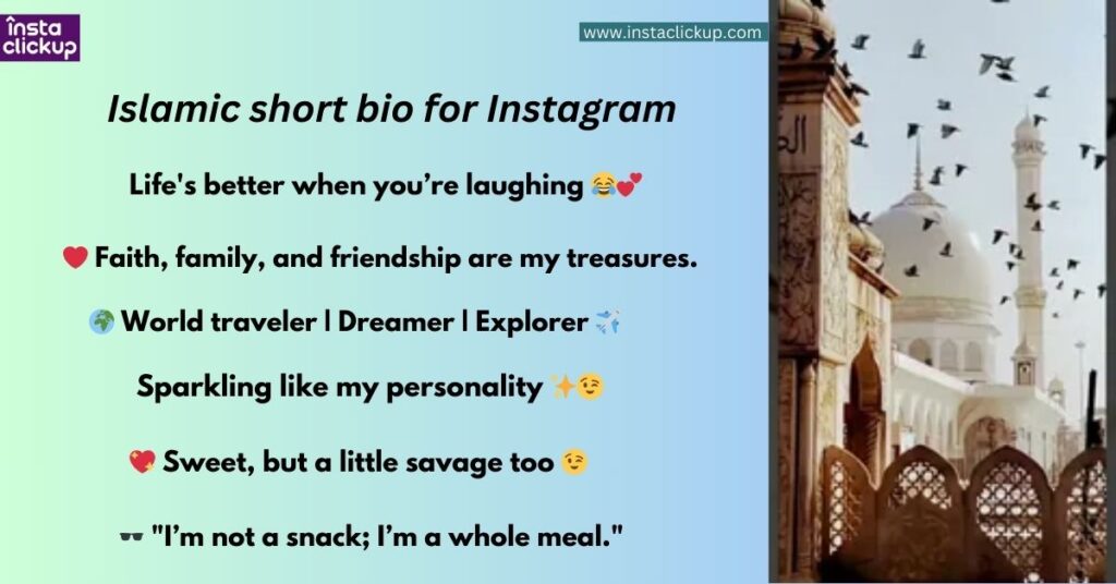 Islamic short bio for Instagram