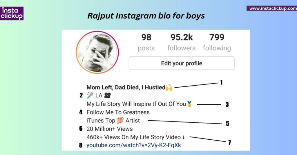 Rajput Instagram bio for boys