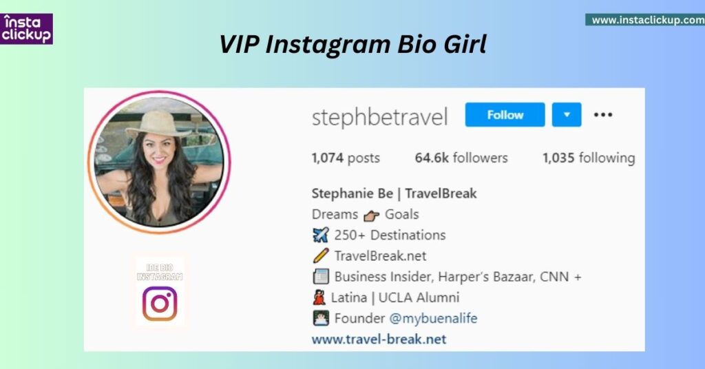 VIP Instagram Bio Girl