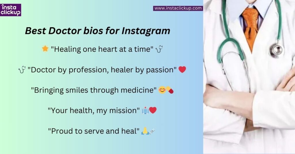 Best Doctor bios for Instagram