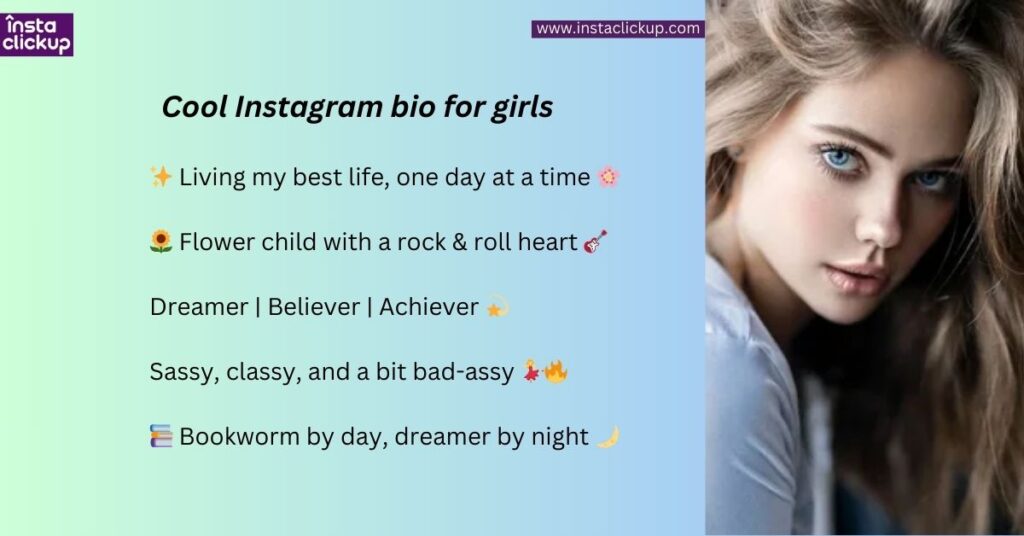 Cool Instagram bio for girls