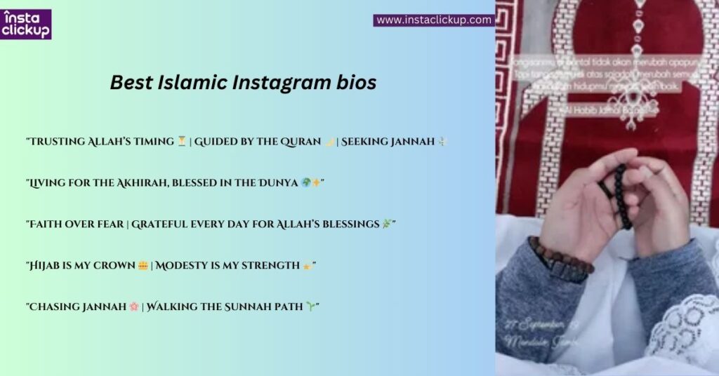 Best Islamic Instagram bios