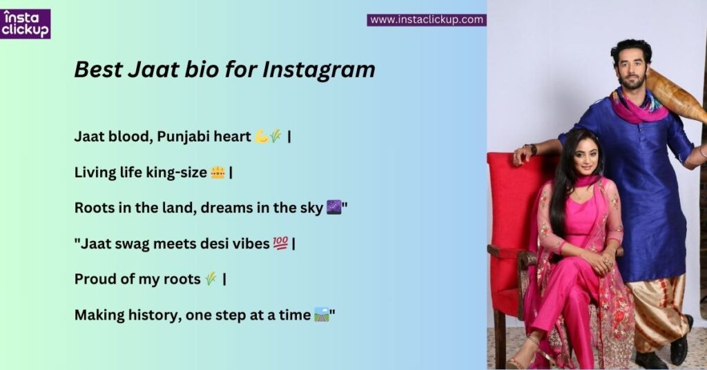 Best Jaat bio for Instagram