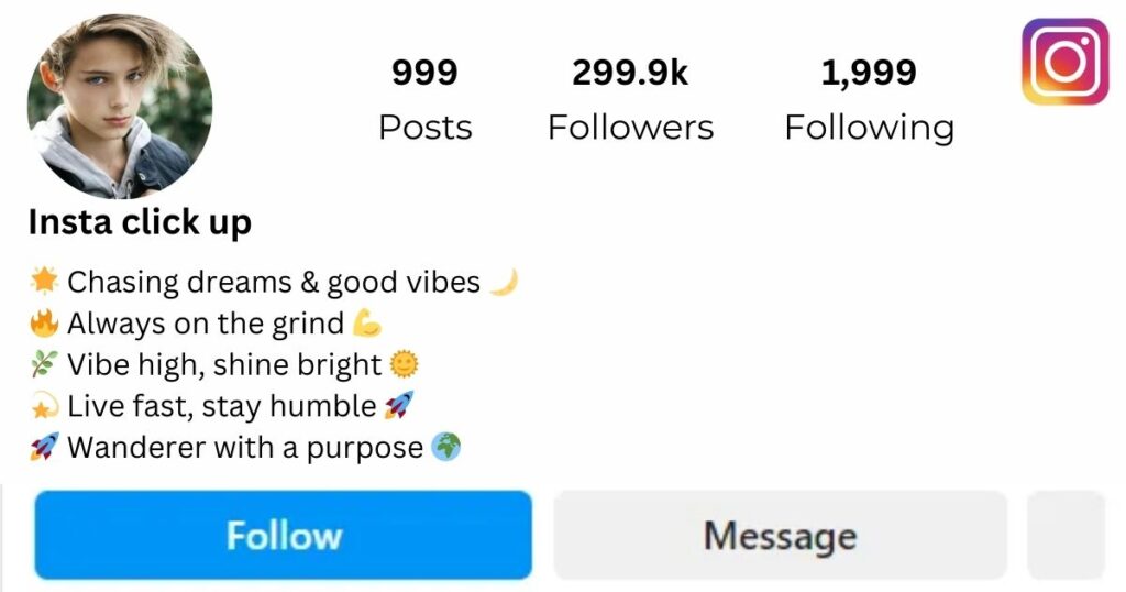 Cute Instagram bio for boys