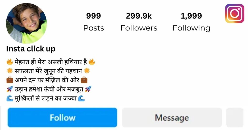 Instagram Bio for Boy in Hindi