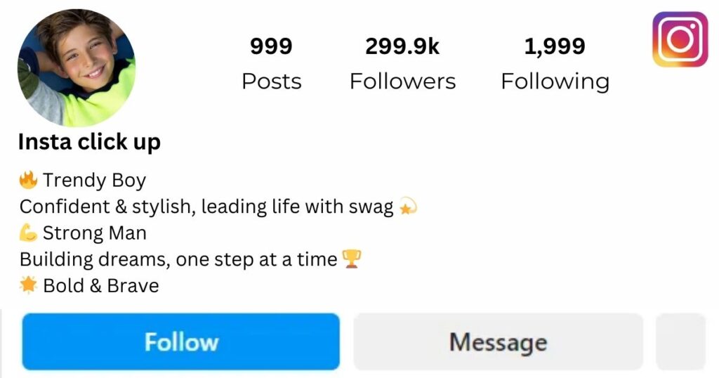 Instagram Bio For Boys Stylish Name