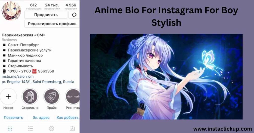 Anime Bio For Instagram For Boy Stylish