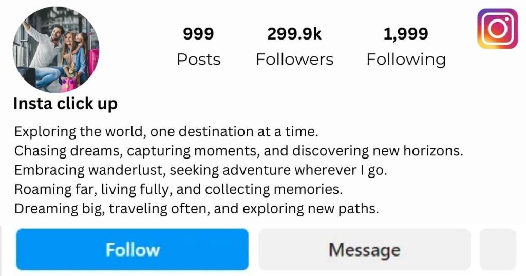 Short Travel Bio For Instagram