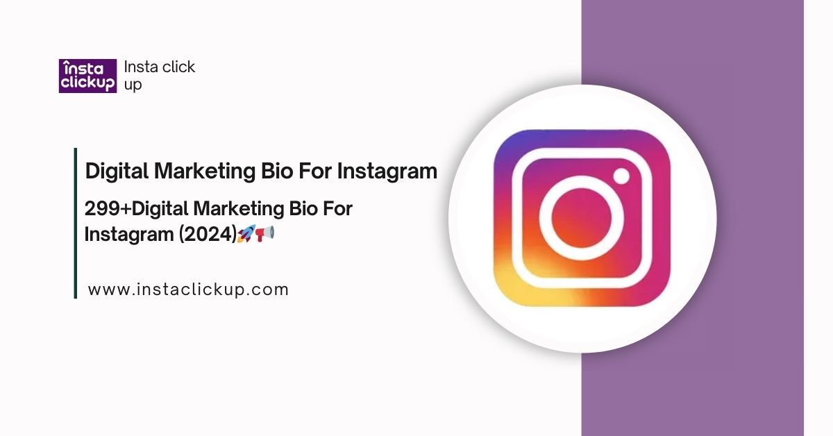 Digital Marketing Bio For Instagram