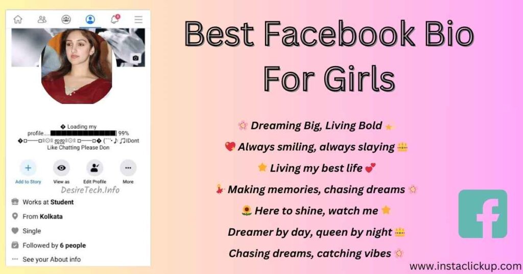 Facebook Bio For Girls || Best Facebook Bio For Girls