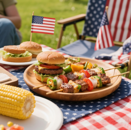 Food Service with Sustainable Bamboo skewers
